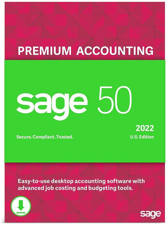 Sage Software Sage 50 Premium Accounting 2022  Windows