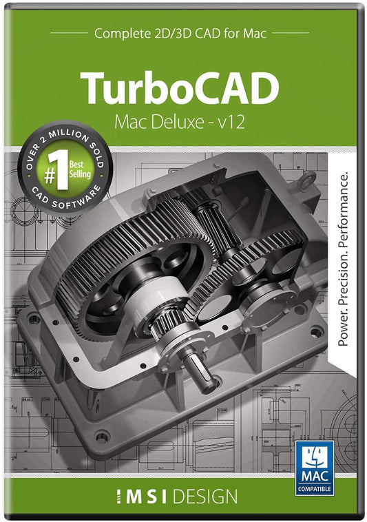 TurboCAD Mac Deluxe 2D-3D v12  for Mac Email delivery