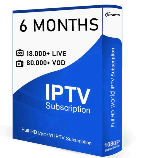 IPTV Subscription 6 Months – HD IPTV 4K