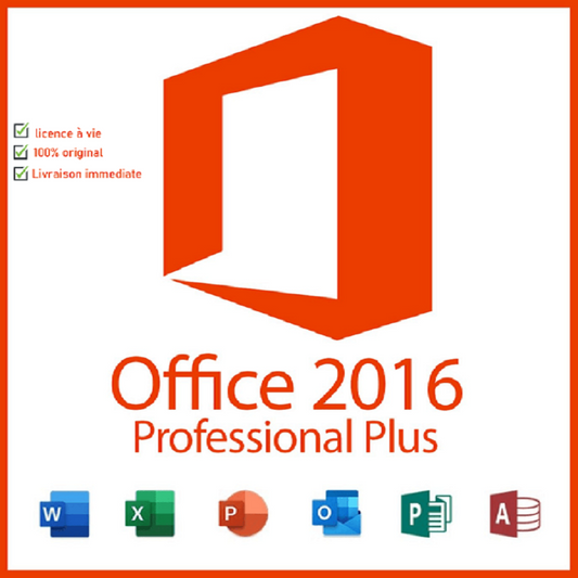 Microsoft Office 2016 Pro Plus Lifetime Retail License