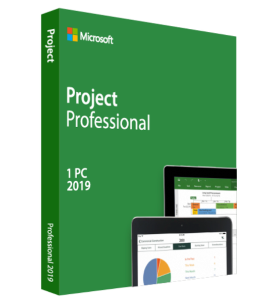 Microsoft Project Professional 2019 Windows 1 PC