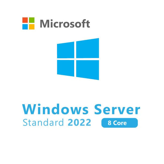 Windows Server 2022 Standard 8 Cores Product Key Email delivery